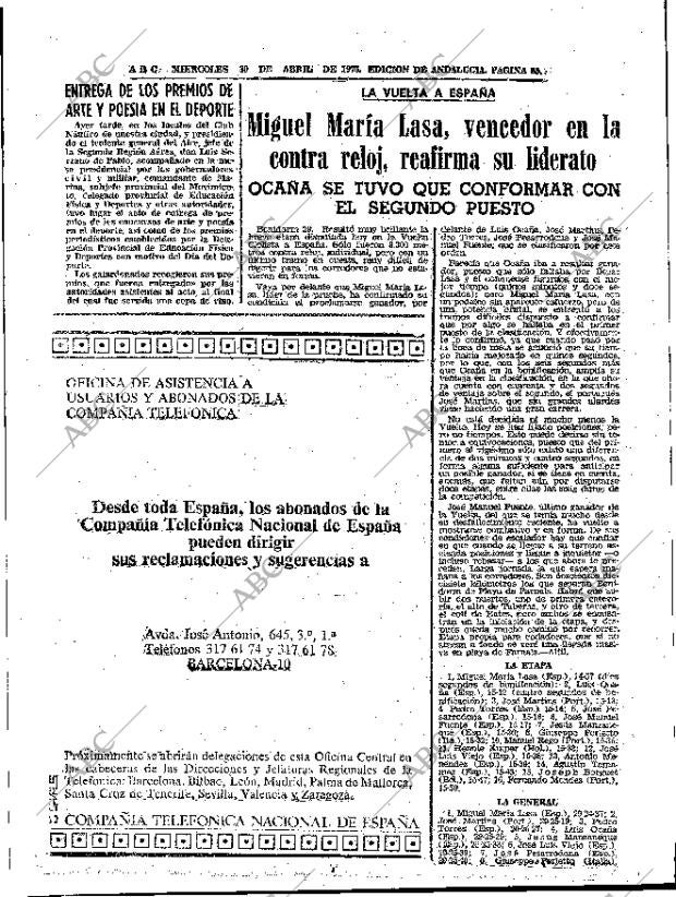 ABC SEVILLA 30-04-1975 página 65
