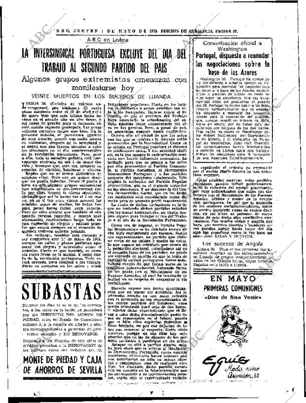 ABC SEVILLA 01-05-1975 página 17