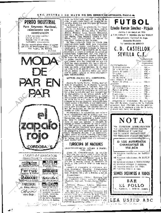 ABC SEVILLA 01-05-1975 página 44