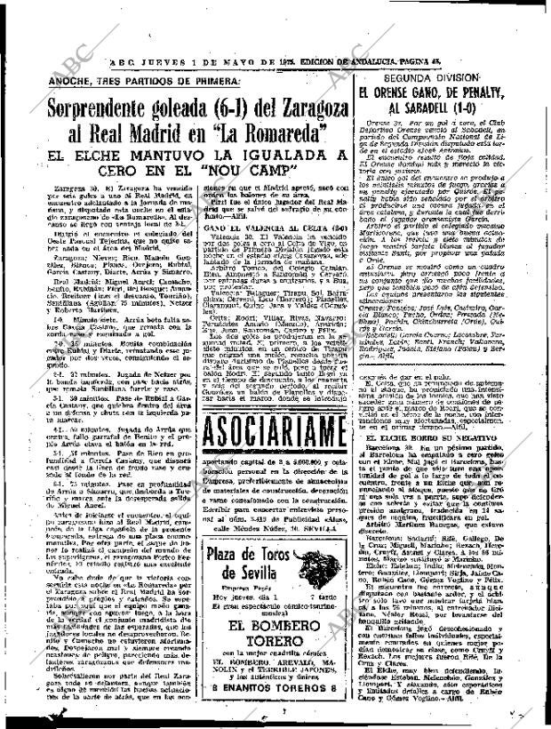 ABC SEVILLA 01-05-1975 página 45
