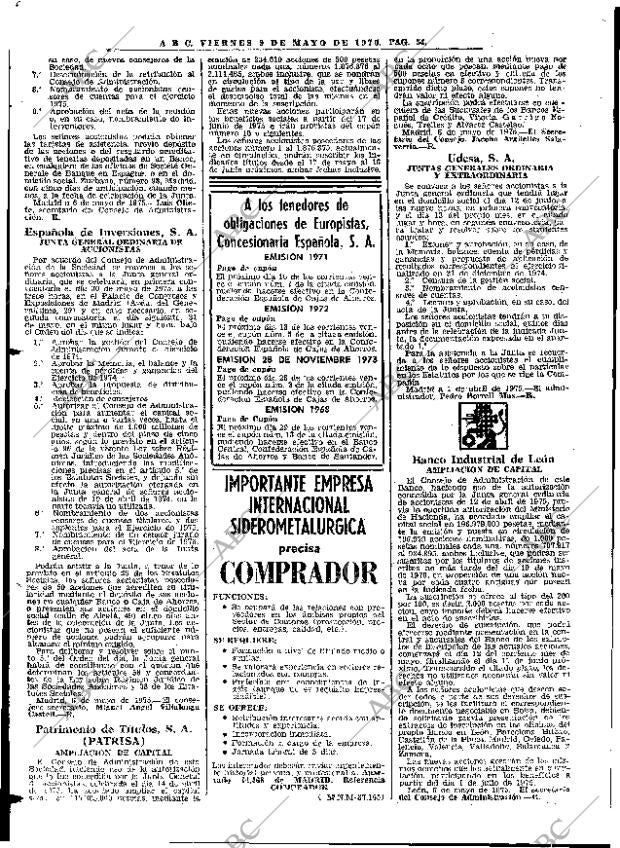 ABC MADRID 09-05-1975 página 74