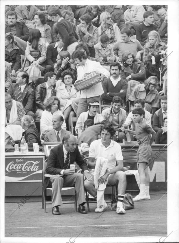 José Higueras durante la disputa del partido de Cuartos de final de la copa...