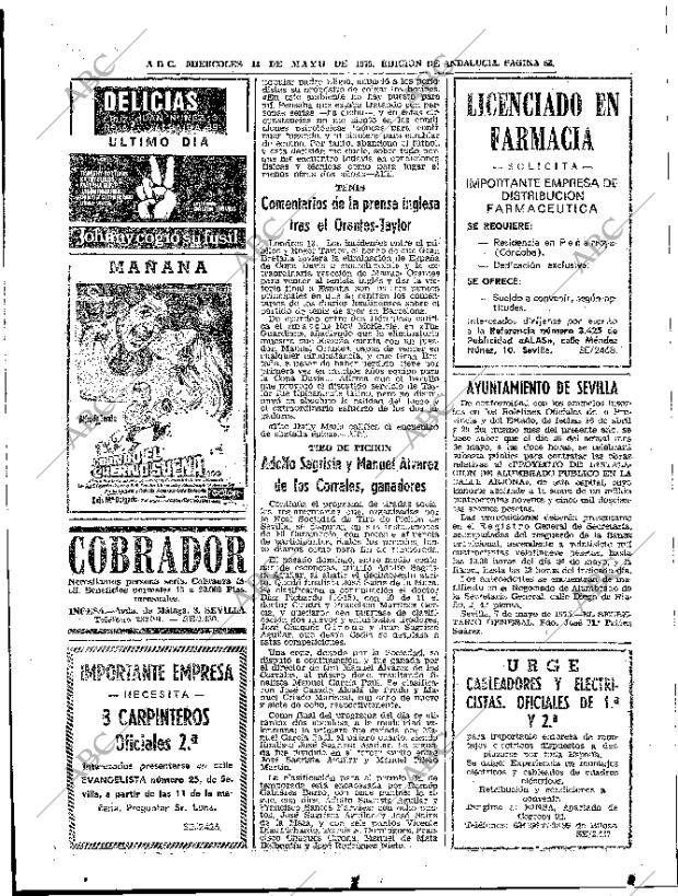 ABC SEVILLA 14-05-1975 página 62