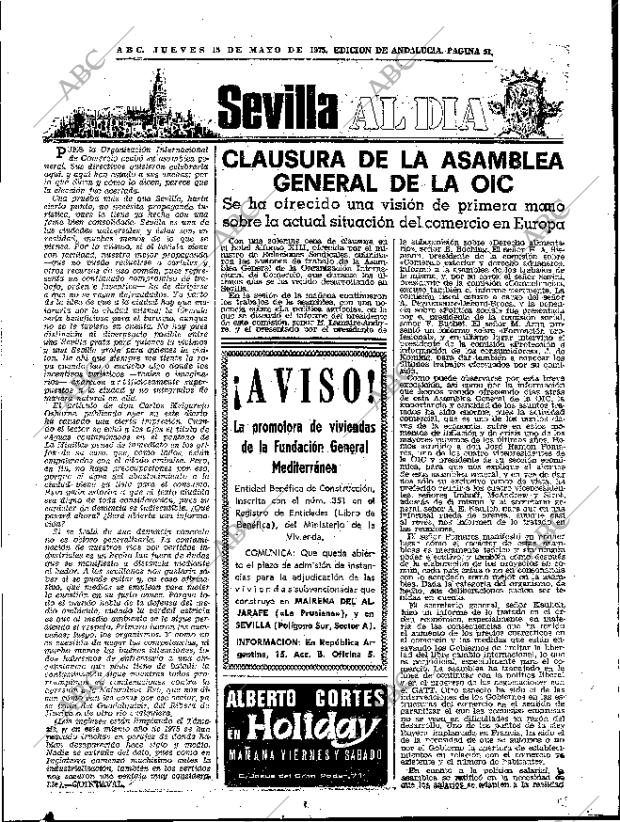 ABC SEVILLA 15-05-1975 página 51