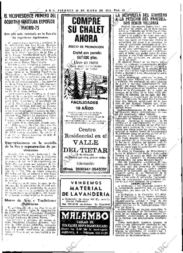 ABC MADRID 16-05-1975 página 62