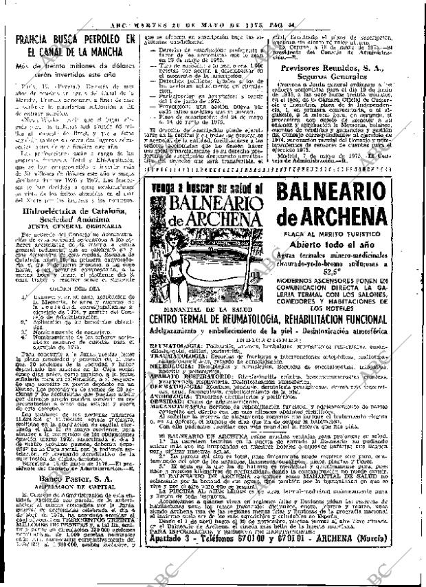 ABC MADRID 20-05-1975 página 64