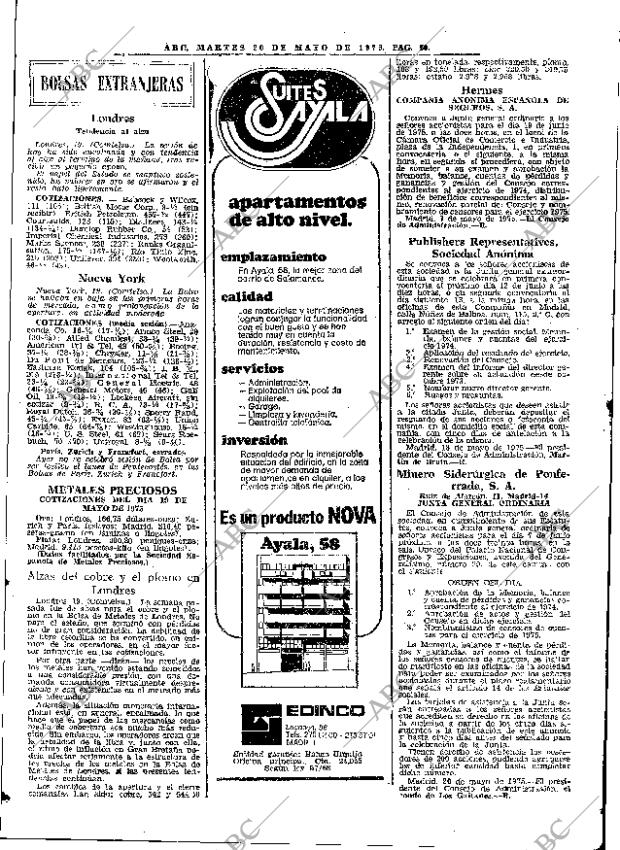 ABC MADRID 20-05-1975 página 70