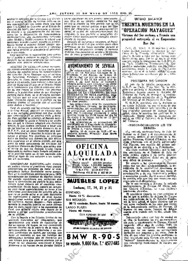 ABC MADRID 22-05-1975 página 38