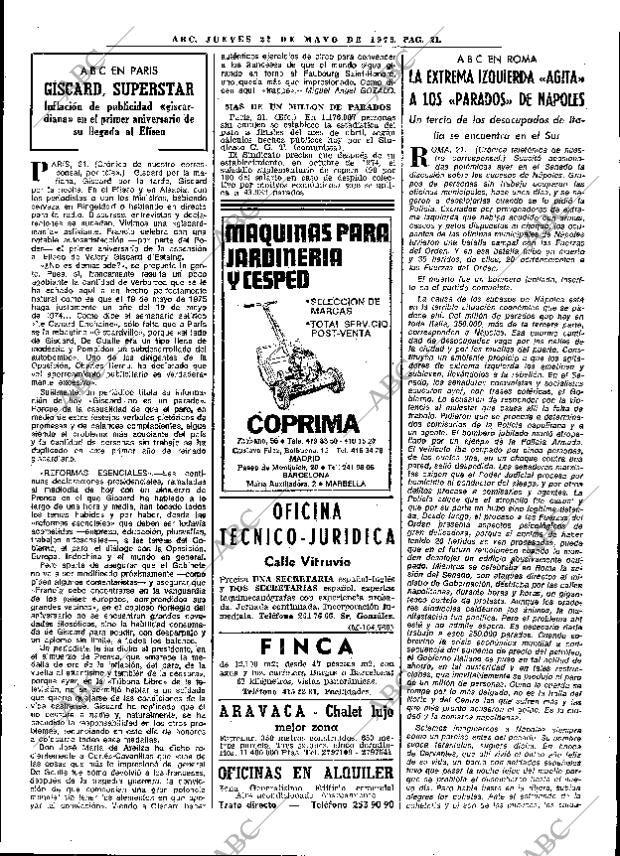 ABC MADRID 22-05-1975 página 41