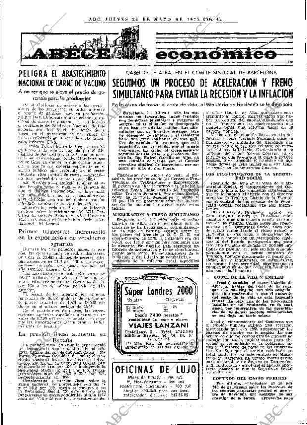 ABC MADRID 22-05-1975 página 63