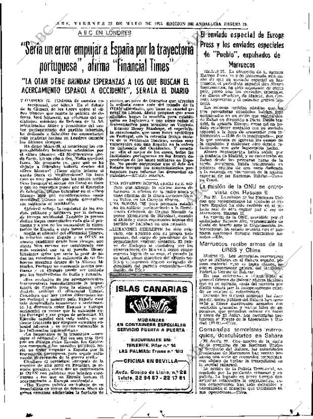 ABC SEVILLA 23-05-1975 página 33