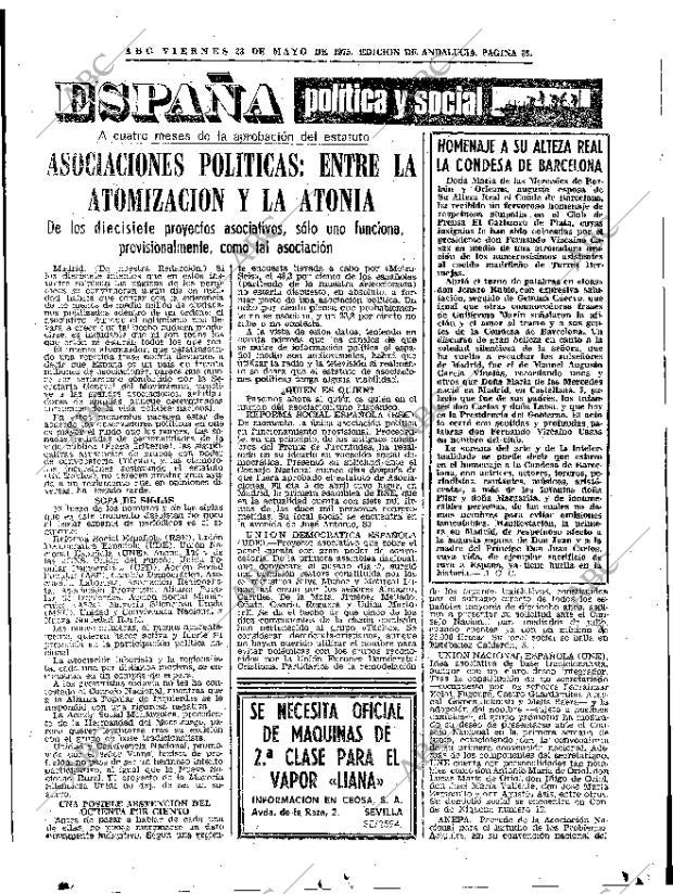 ABC SEVILLA 23-05-1975 página 35