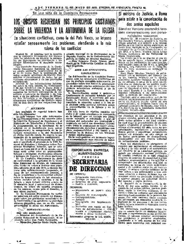 ABC SEVILLA 23-05-1975 página 43