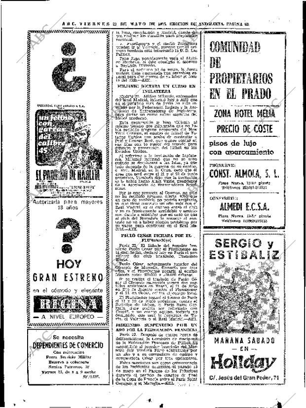 ABC SEVILLA 23-05-1975 página 62