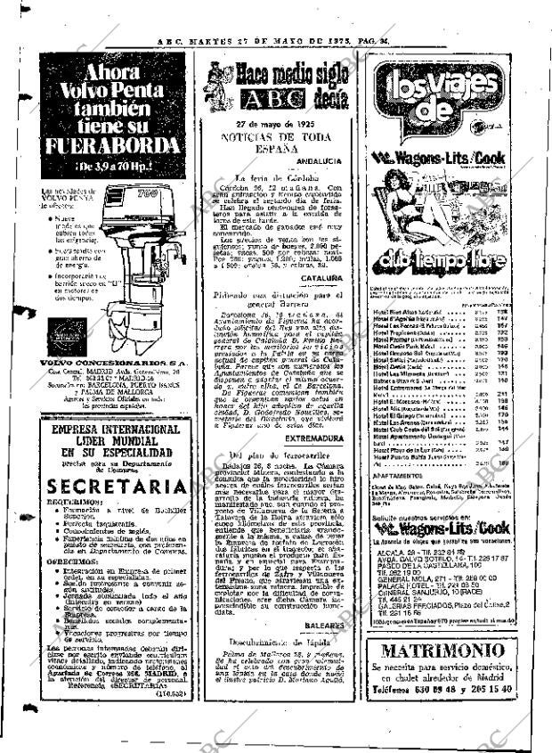 ABC MADRID 27-05-1975 página 124