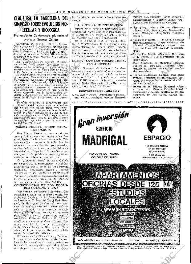 ABC MADRID 27-05-1975 página 67