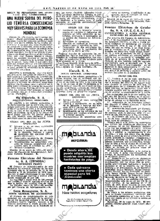 ABC MADRID 27-05-1975 página 74