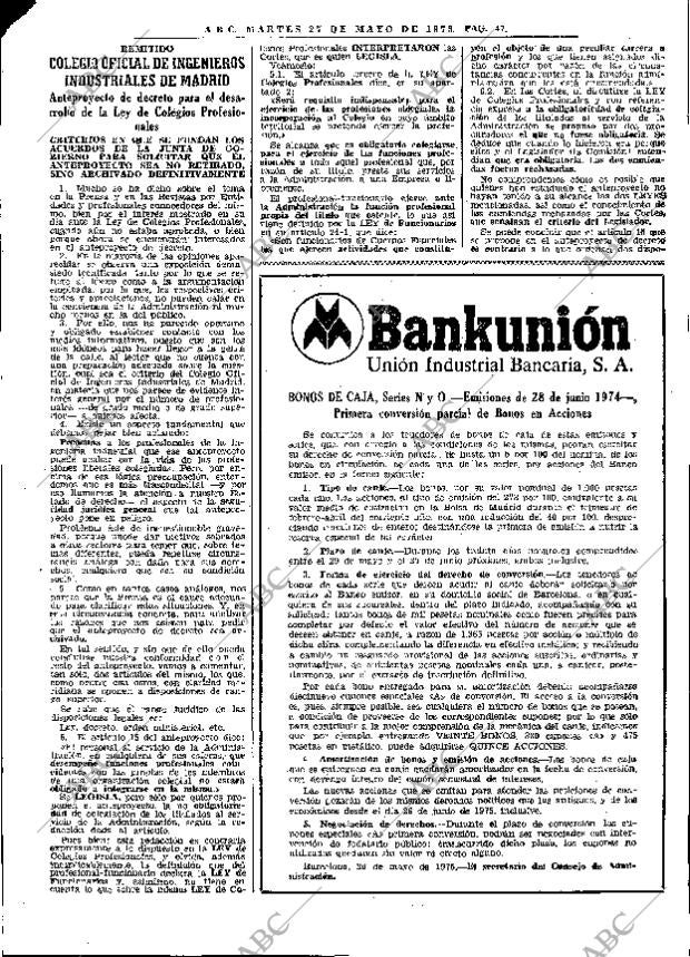 ABC MADRID 27-05-1975 página 77