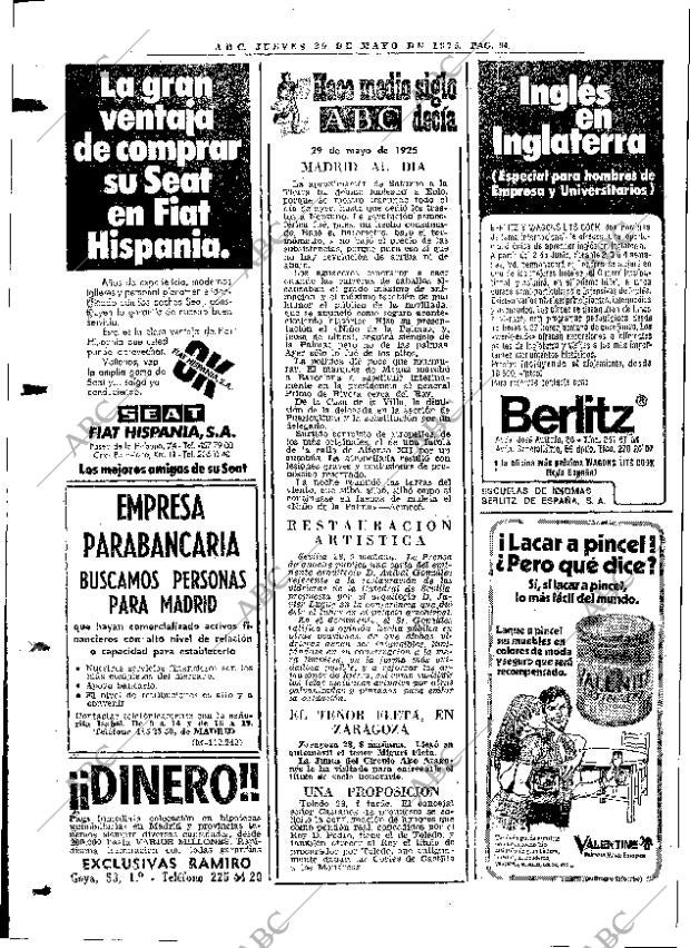 ABC MADRID 29-05-1975 página 110