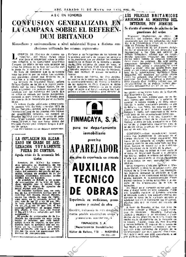 ABC MADRID 31-05-1975 página 45