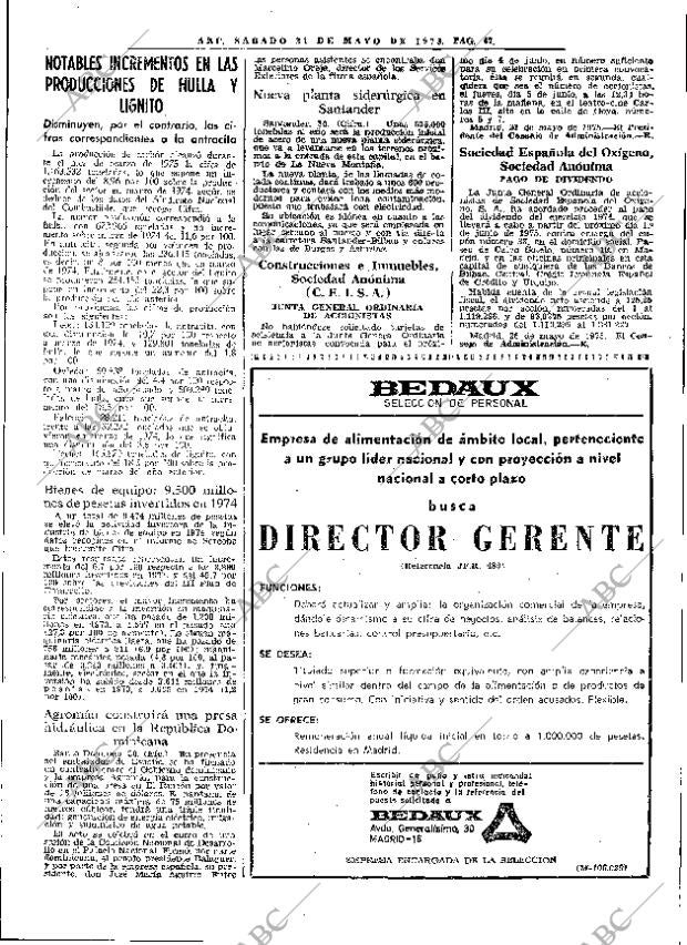 ABC MADRID 31-05-1975 página 71