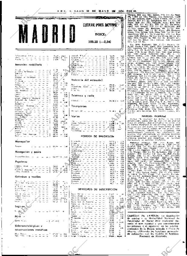 ABC MADRID 31-05-1975 página 73