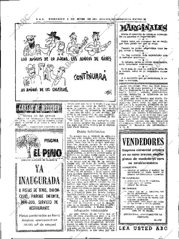 ABC SEVILLA 01-06-1975 página 32