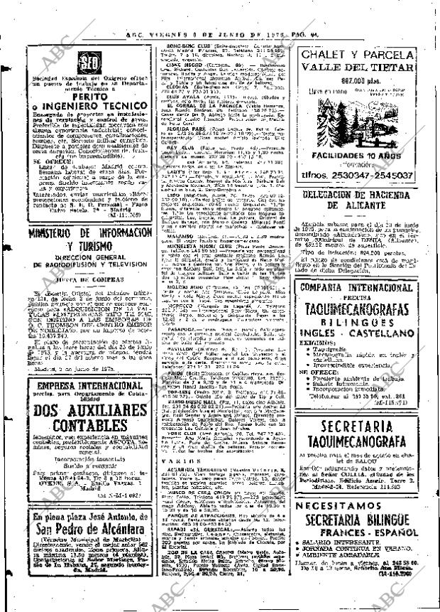 ABC MADRID 06-06-1975 página 88