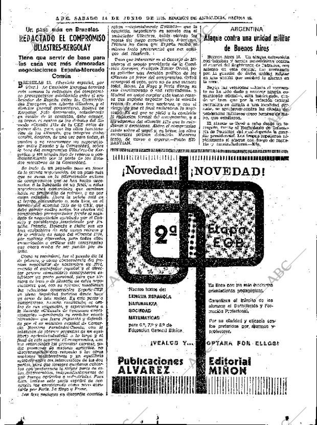 ABC SEVILLA 14-06-1975 página 45