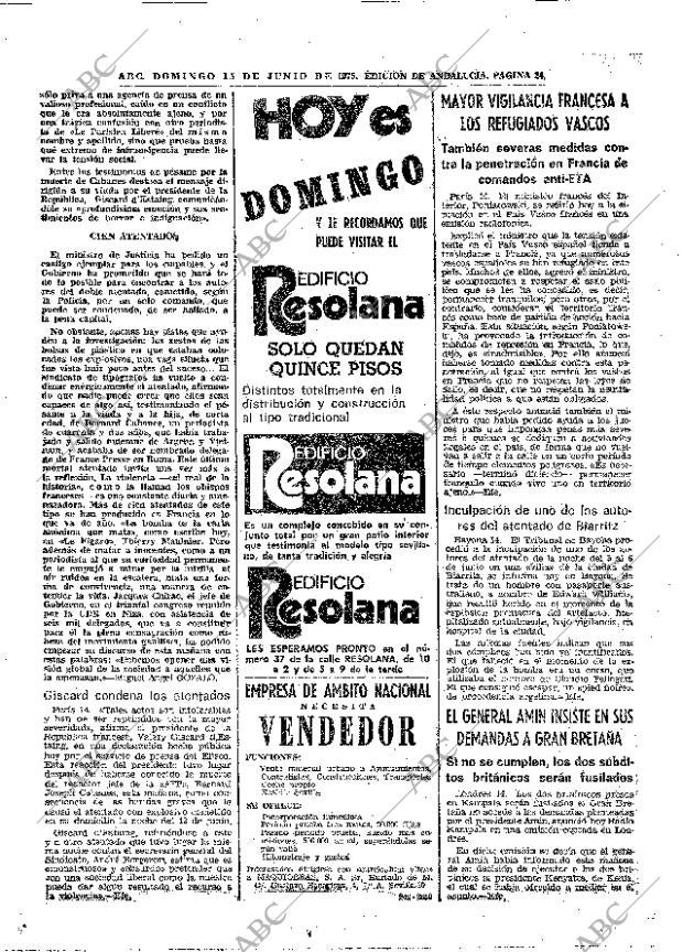 ABC SEVILLA 15-06-1975 página 24