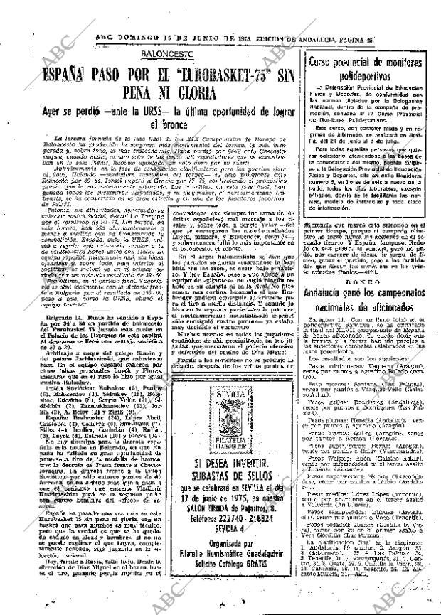ABC SEVILLA 15-06-1975 página 45