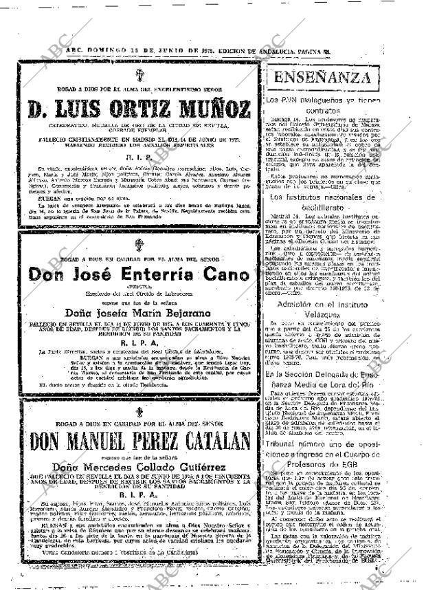 ABC SEVILLA 15-06-1975 página 52