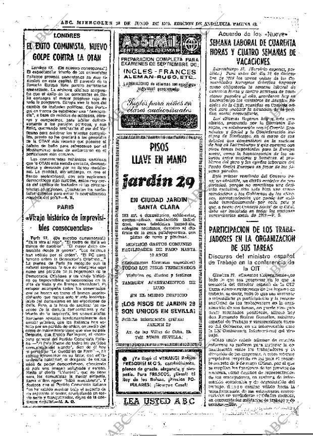 ABC SEVILLA 18-06-1975 página 43