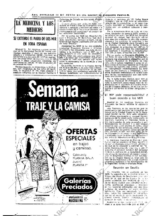 ABC SEVILLA 22-06-1975 página 57