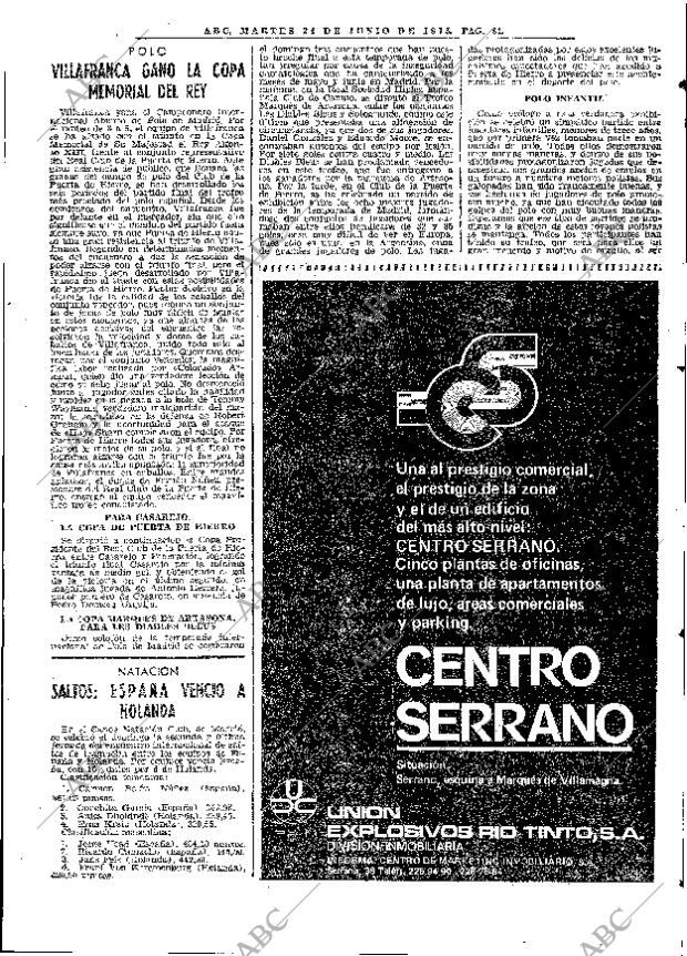 ABC MADRID 24-06-1975 página 109