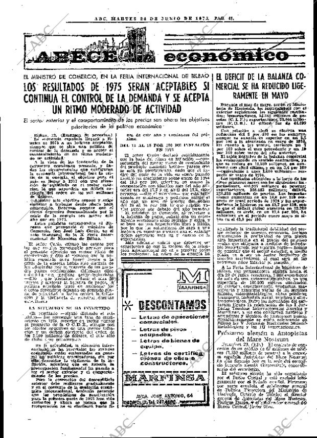 ABC MADRID 24-06-1975 página 69