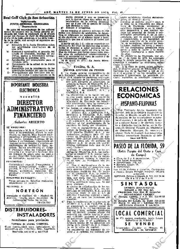 ABC MADRID 24-06-1975 página 76
