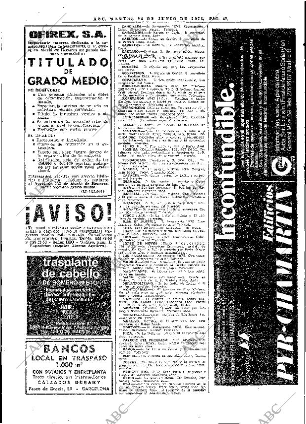 ABC MADRID 24-06-1975 página 85