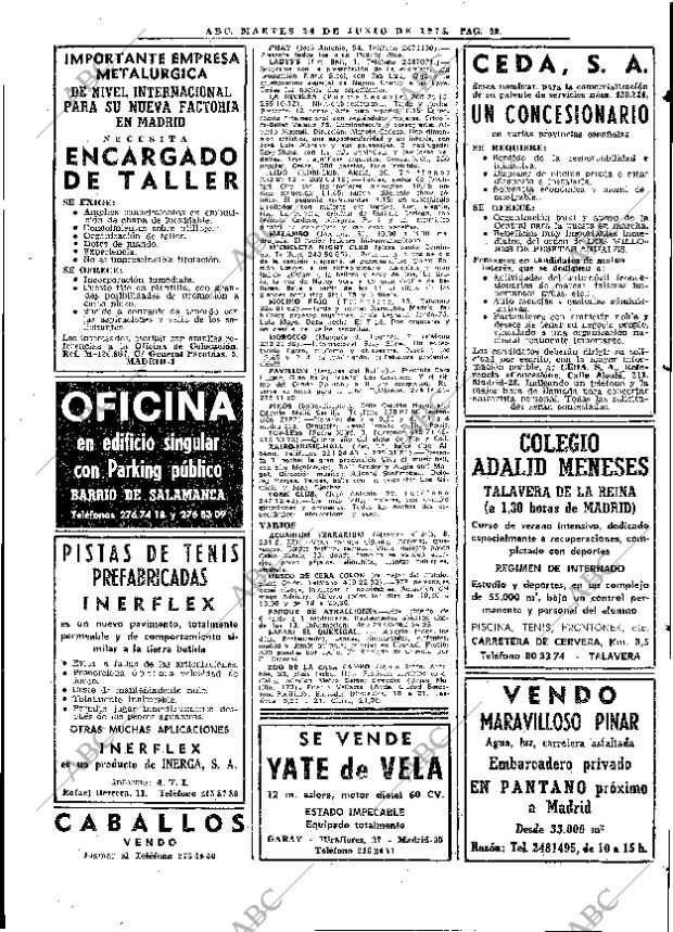 ABC MADRID 24-06-1975 página 87