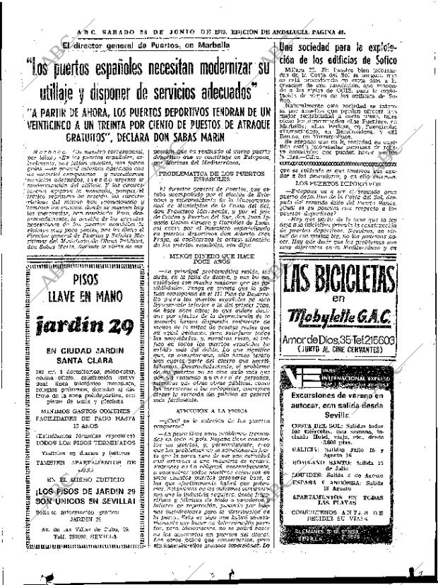ABC SEVILLA 28-06-1975 página 41