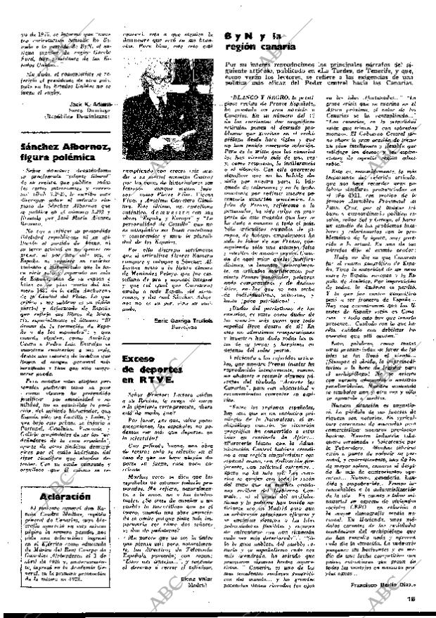 BLANCO Y NEGRO MADRID 05-07-1975 página 15