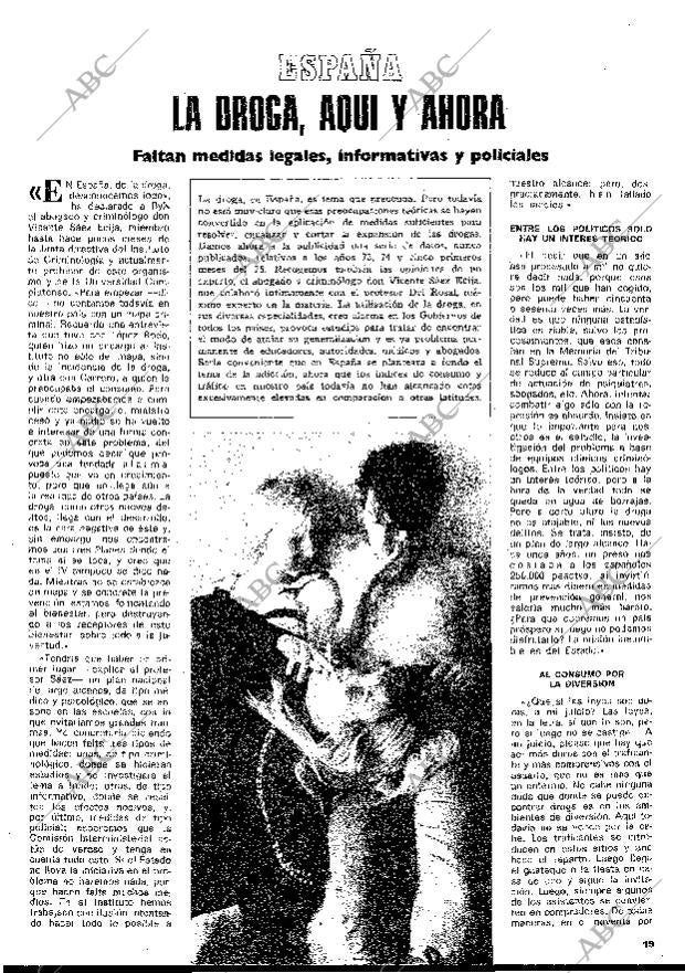 BLANCO Y NEGRO MADRID 05-07-1975 página 19