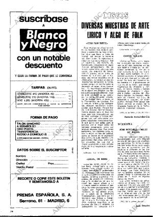 BLANCO Y NEGRO MADRID 05-07-1975 página 74