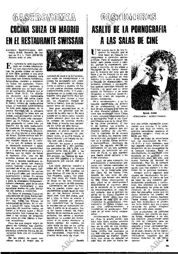 BLANCO Y NEGRO MADRID 05-07-1975 página 75