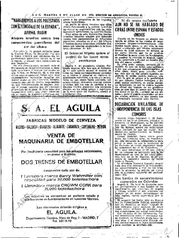 ABC SEVILLA 08-07-1975 página 45