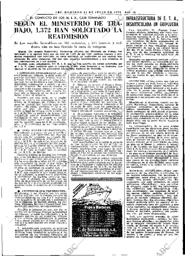 ABC MADRID 13-07-1975 página 22