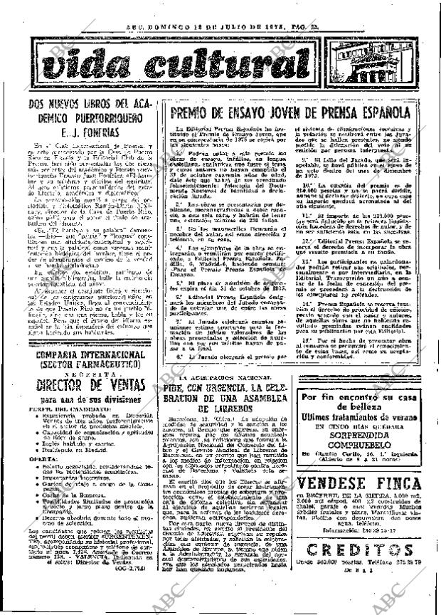 ABC MADRID 13-07-1975 página 37