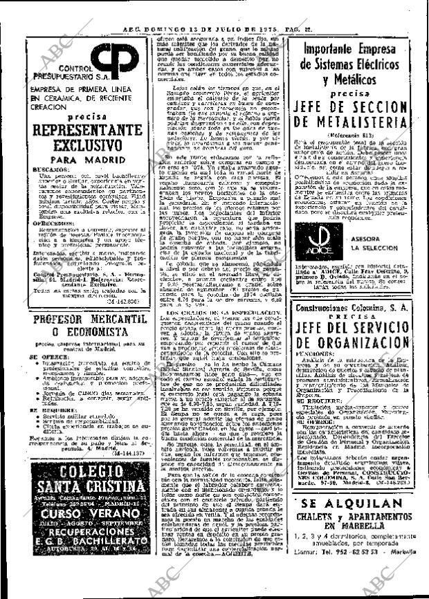 ABC MADRID 13-07-1975 página 44