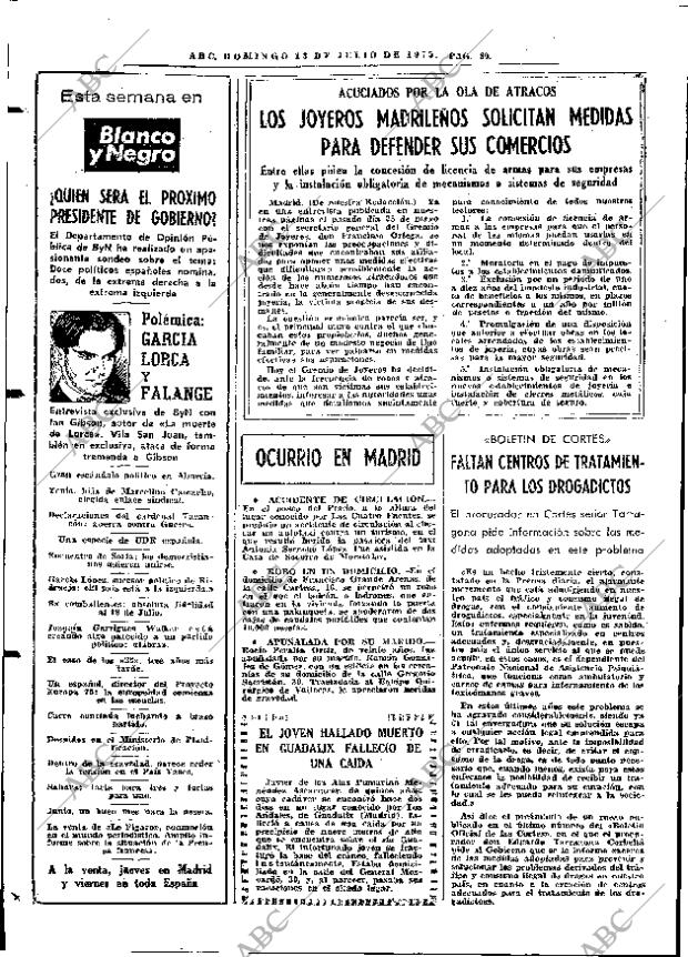 ABC MADRID 13-07-1975 página 92