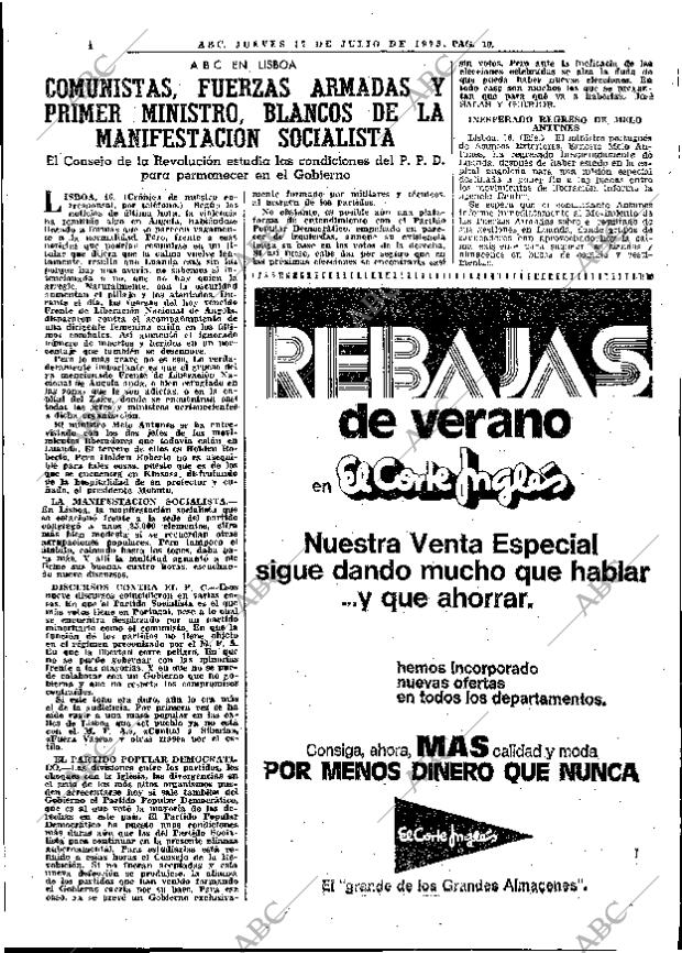 ABC MADRID 17-07-1975 página 23